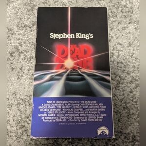 The Dead Zone VHS Stephen King
